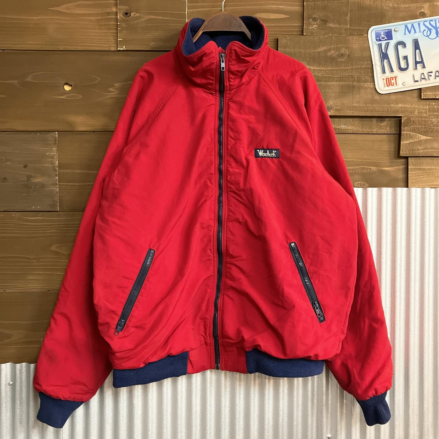 《WoolRich nylon fleece jacket》