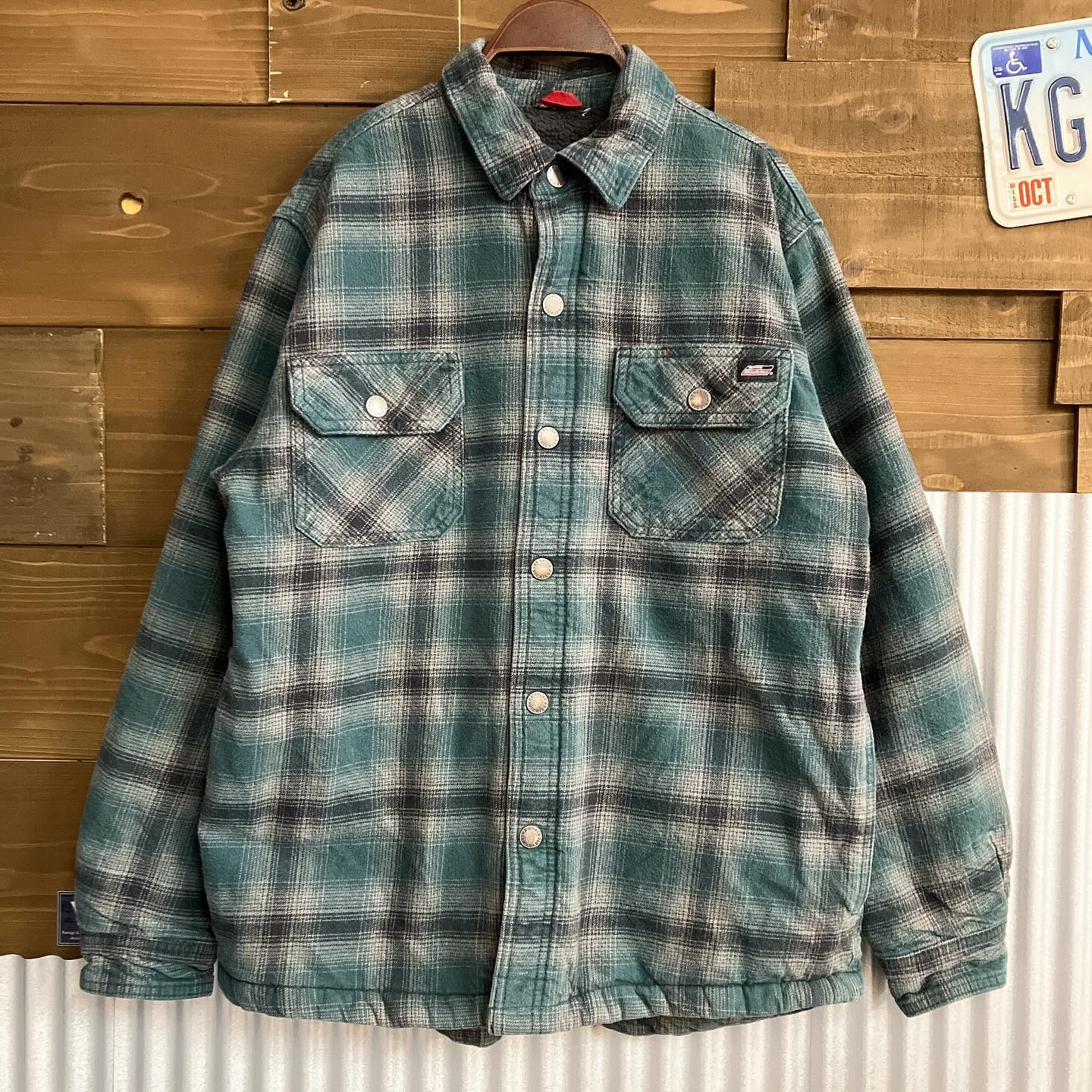 《Dickies Ombre check Boa jacke...