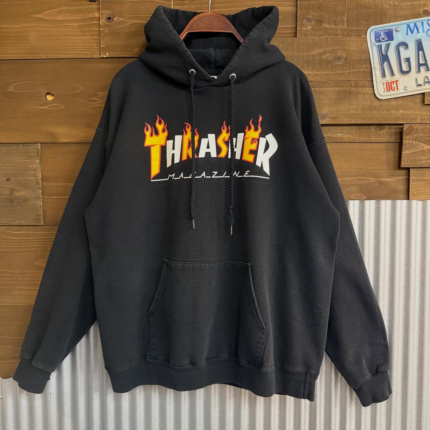 【Thrasher Flame Logo Hoodie】