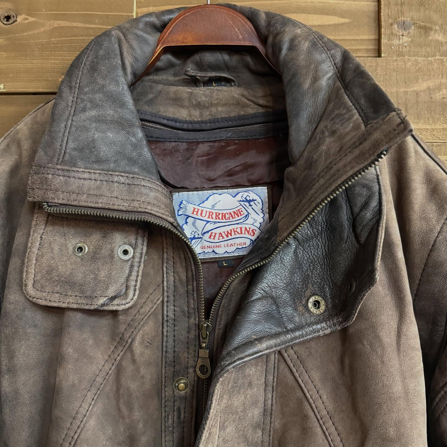 【HURRICANE HAWKINS Vintage Lea...